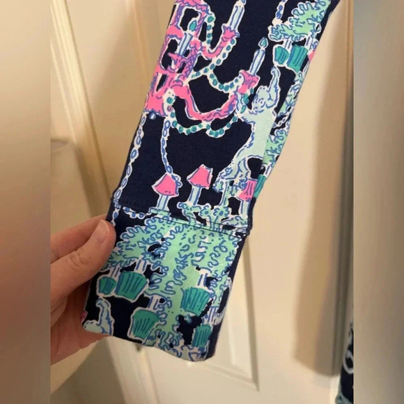 Lilly Pulitzer Skipper Dress Womens XXSmall Long Sleeve Pop Up Monkey Trouble - Picture 7 of 14